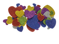 Naklejki z pianki serca (45szt) PVW04 Brewis